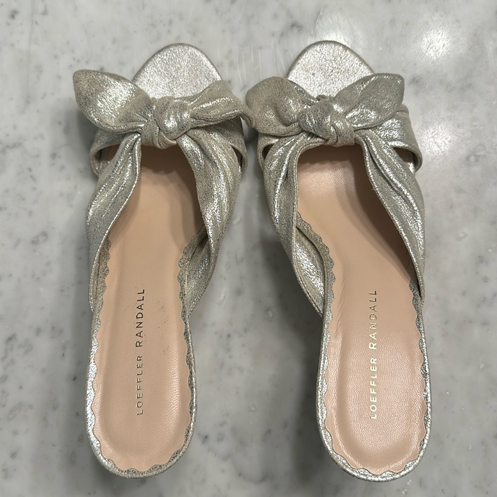 Silver Loeffler Randal heels